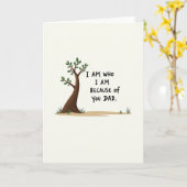 Mooi Vaderdag boom kaart (Gele Bloem)