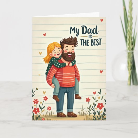Mooi Vaderdag-rit kaart (Voorkant)