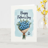 Mooi vadersdag boeket kaart (Gele Bloem)