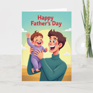 Mooi vadersdag glimlach kaart