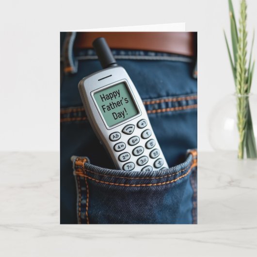 Mooi vadersdag telefoonkaart kaart (Voorkant)