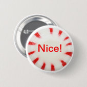 Mooi! Vakantieknop - stout of aardig! Ronde Button 5,7 Cm (Voorkant /achterkant)