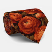 Mooi Valentijns Cadeau Voor Echtgenoot Ranunculus  Stropdas (Opgerold)