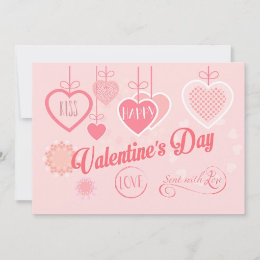 Mooi Valentijnsdag Modern design Boho Feestdagenkaart (Voorkant)