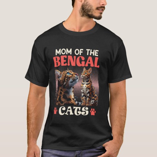 MOOI VAN DE BENGAL KATTEN Grappige Kat Moeder Beng T-shirt (Voorkant)