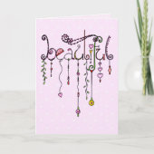 Mooi van je! Happy Birthday Dangles Kaart (Voorkant)