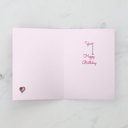 Mooi van je! Happy Birthday Dangles Kaart (Binnen)