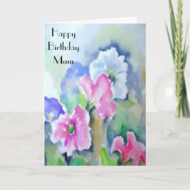 MOOI VAN PASTELKLEUREN MUM- WENSKAART KAART