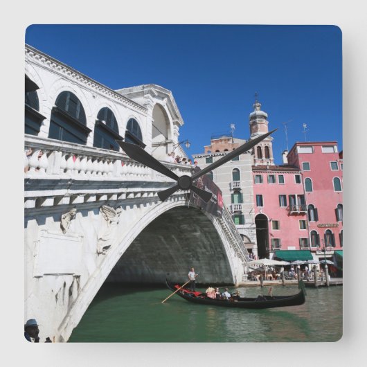 Mooi Venetië, Brug Rialto Vierkante Klok (Voorkant)