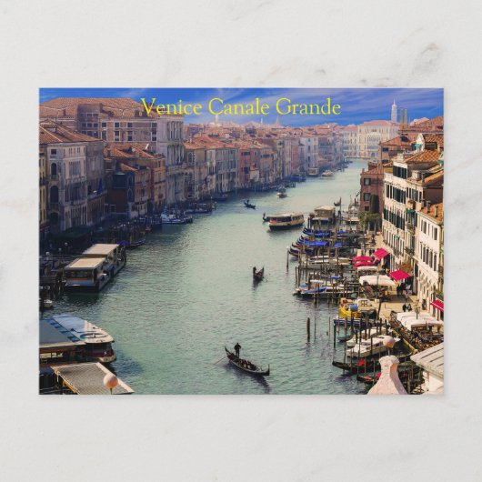 Mooi Venetië - Grande Canale Italië Briefkaart (Voorkant)