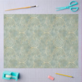 Mooi, ventilator, kunstdeco, patroon, groene kleur tissuepapier (Craft)