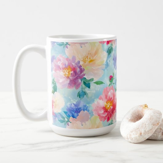 Mooi ventilatorpatroon koffiemok (Met donut)