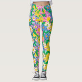 Mooi ventilatorpatroon leggings (Voorkant)