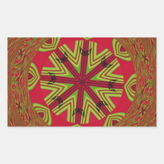 Mooi Verbazingwekkend Afrika kan Traditioneel Ontw Rechthoekige Sticker (Voorkant)