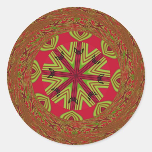 Mooi Verbazingwekkend Afrika kan Traditioneel Ontw Ronde Sticker (Voorkant)