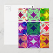 Mooi verbazingwekkend Afrikaans geruit print patro Briefkaart (Voorkant / Achterkant)