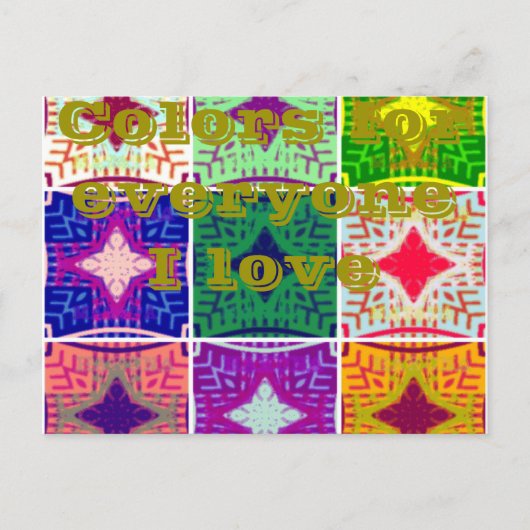 Mooi verbazingwekkend Afrikaans geruit print patro Briefkaart (Voorkant)