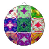 Mooi verbazingwekkend Afrikaans geruit print patro Dartbord (Voorkant)