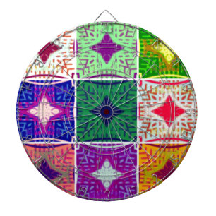 Mooi verbazingwekkend Afrikaans geruit print patro Dartbord