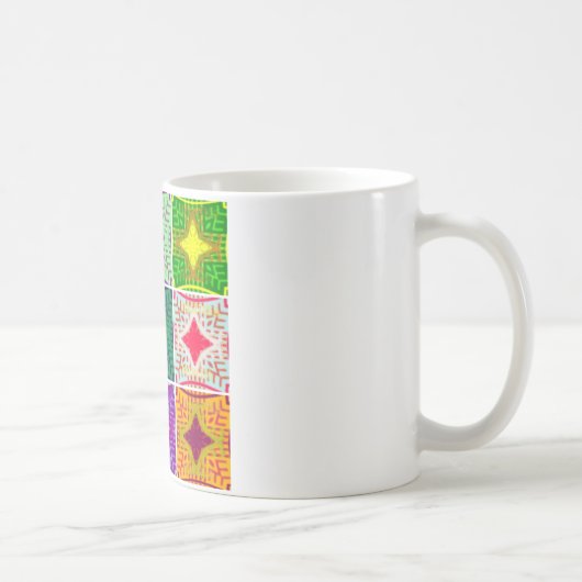 Mooi verbazingwekkend Afrikaans geruit print patro Koffiemok (Rechts)