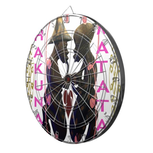 Mooi Verbazingwekkend Afrikaans Paar: Een Romantis Dartbord (Voorkant Rechts)