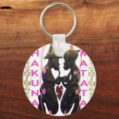 Mooi Verbazingwekkend Afrikaans Paar: Een Romantis Sleutelhanger (Voorkant)