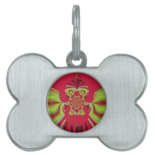 Mooi Verbazingwekkend Afrikaans Rood Geel Motief P Huisdieren Naamplaatje