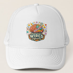 Mooi Verkabeld Anders Neurodivergent ADHD Trucker Pet
