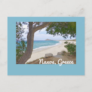 Mooi, verlaten strand/NAXOS, GRIEKENLAND Briefkaart