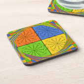 Mooi vet Egyptisch patroon: een oogverblindend ont Drankjes Onderzetter (Linkerzijde)