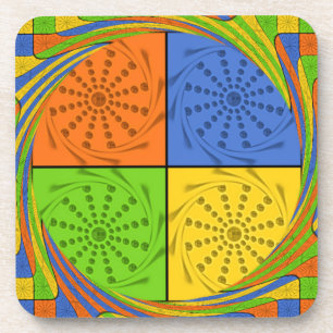 Mooi vet Egyptisch patroon: een oogverblindend ont Drankjes Onderzetter