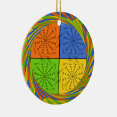 Mooi vet Egyptisch patroon: een oogverblindend ont Keramisch Ornament (Rechts)