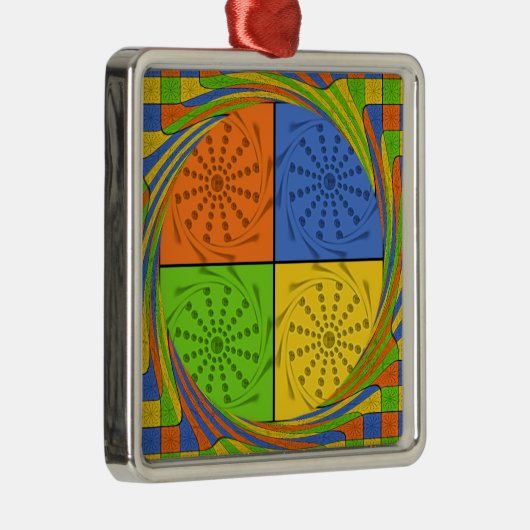 Mooi vet Egyptisch patroon: een oogverblindend ont Metalen Ornament (Rechts)