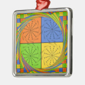 Mooi vet Egyptisch patroon: een oogverblindend ont Metalen Ornament (Links)