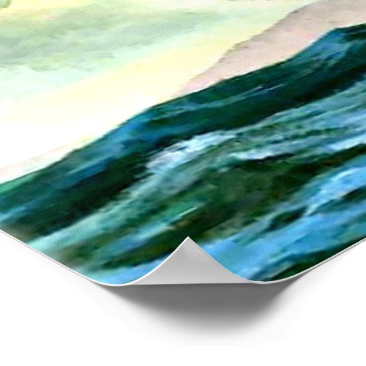 mooi vieruitgerust schip poster (Hoek)