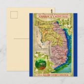 Mooi Vietnam Laos Kaart Briefkaart (Voorkant / Achterkant)