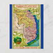 Mooi Vietnam Laos Kaart Briefkaart (Voorkant)