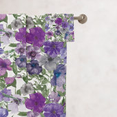 Mooi Violet bloemenpatroon Bad Handdoek