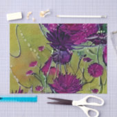 Mooi Violet Floral Tissuepapier (Craft)