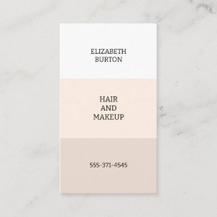 Mooi visitekaartje in pastelkleuren.