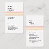 Mooi visitekaartje in pastelkleuren. (Voorkant / Achterkant)