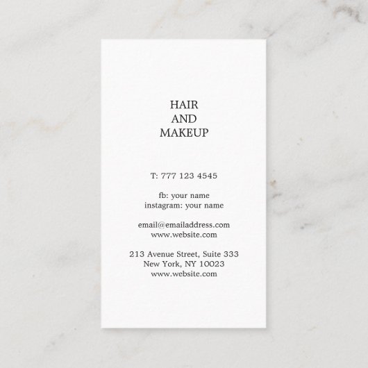 Mooi visitekaartje in pastelkleuren. (Achterkant)