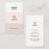 Mooi visitekaartje in pastelkleuren. (Voorkant / Achterkant)