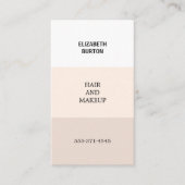 Mooi visitekaartje in pastelkleuren. (Voorkant)