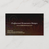 Mooi Visitekaartje met bruine munt (Achterkant)