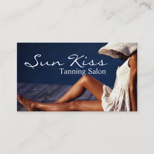 Mooi Visitekaartje van Tanning Salon (Voorkant)