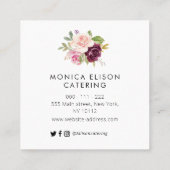 mooi visitekaartje voor bloemetjes (Achterkant)