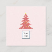 mooi visitekaartje voor rode feestdagen (Achterkant)