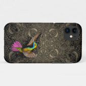 Mooi vliegende kolibrie zwevend Mehndi Mandala Case-Mate iPhone Case (Achterkant (horizontaal))
