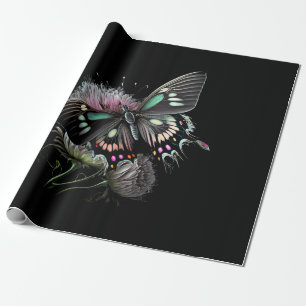 mooi-vlinder-bloem cadeaupapier
